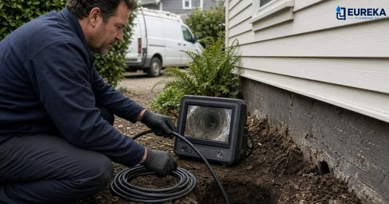 Sewer line camera inspection and repair in Myrtletown, Eureka, CA